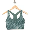 Z By Zella Perform Print Sports Bra In Green