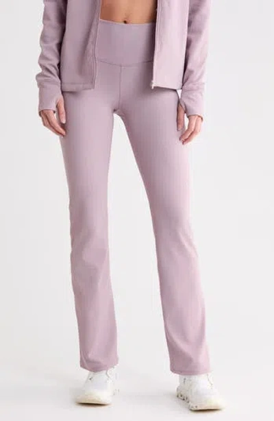 Z By Zella Perform Rib High Waist Bootcut Leggings In Purple Fog