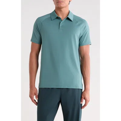 Z By Zella Performance Polo In Teal Titanic