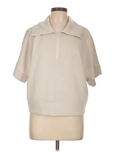 Pre-owned Z By Zella Poncho In Tan