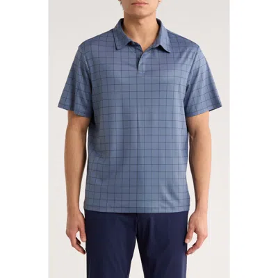 Z By Zella Print Performance Golf Polo In Blue
