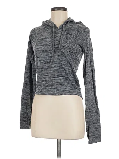 Pre-owned Z By Zella Pullover Hoodie In Gray