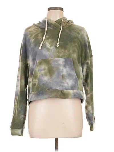Pre-owned Z By Zella Pullover Hoodie In Green