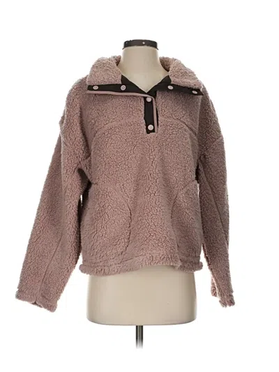 Pre-owned Z By Zella Pullover Sweater In Brown