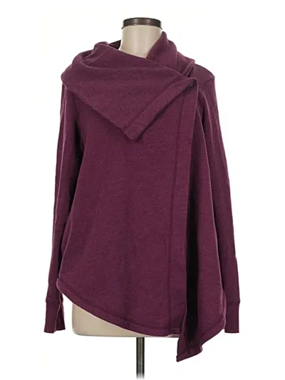 Pre-owned Z By Zella Pullover Sweater In Burgundy