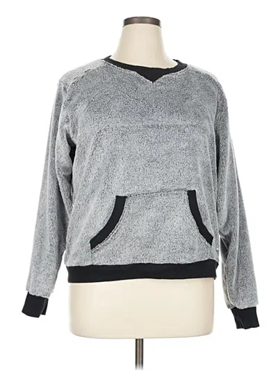 Pre-owned Z By Zella Pullover Sweater In Gray
