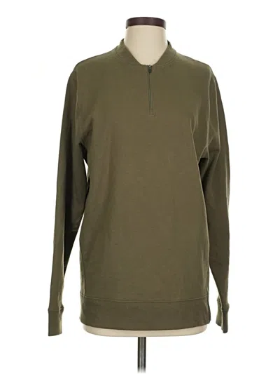 Pre-owned Z By Zella Pullover Sweater In Green
