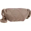 Z By Zella Quilted Crossbody Bag In Brown Shiitake