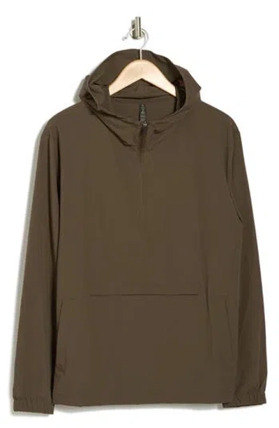 Z By Zella Recon Ripstop Hoodie In Olive Tuscan