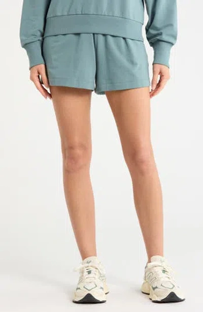 Z By Zella Relay Terry Shorts In Blue