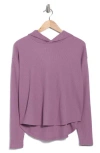 Z By Zella Reset Waffle Stitch Hoodie In Purple