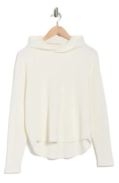 Z By Zella Reset Waffle Stitch Hoodie In White
