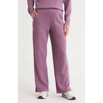 Z By Zella Reset Waffle Stitch Pants In Purple