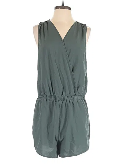 Pre-owned Z By Zella Romper In Green