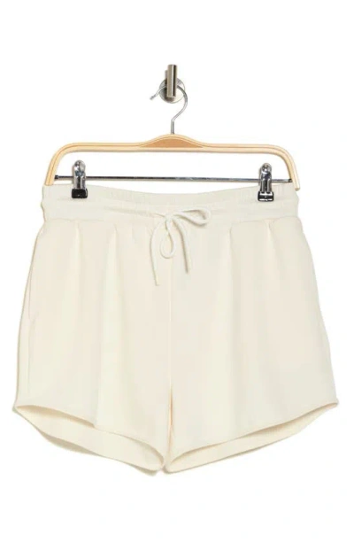 Z By Zella Scuba Knit Shorts In Ivory Egret