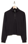 Z By Zella Scuba Quarter Zip In Black