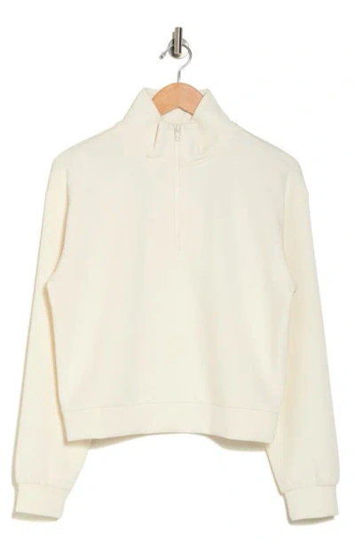 Z By Zella Scuba Quarter Zip In White