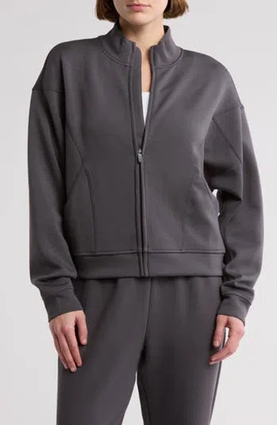 Z By Zella Scuba Track Jacket In Grey Forged