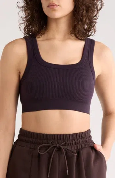 Z By Zella Seamless Square Neck Bra In Purple