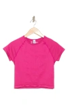 Z By Zella Seamless Stretch Crop Shirt In Pink Plumier