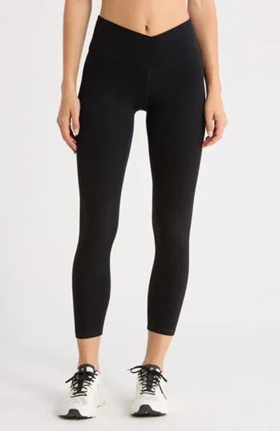 Z By Zella Serenity Crossover 7/8 Leggings In Black