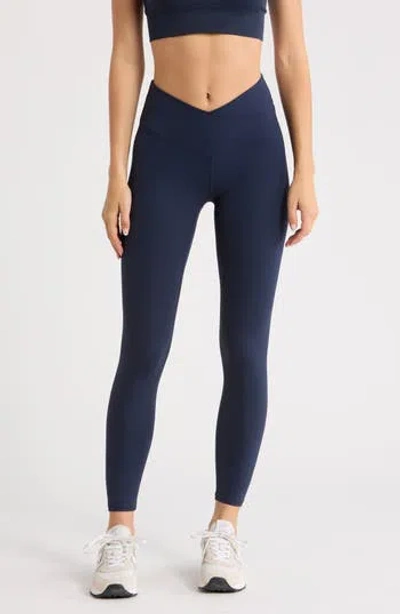 Z By Zella Serenity Crossover 7/8 Leggings In Blue
