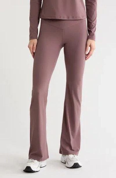 Z By Zella Serenity Crossover Flare Pants In Gray
