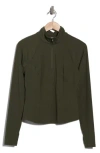 Z By Zella Serenity Half Zip Activewear Pullover In Green