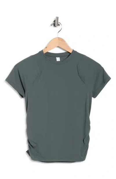 Z By Zella Serenity Side Ruched T-shirt In Green