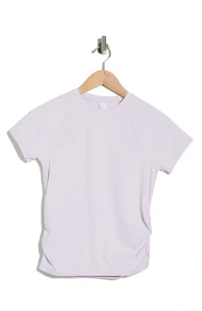 Z By Zella Serenity Side Ruched T-shirt In Purple