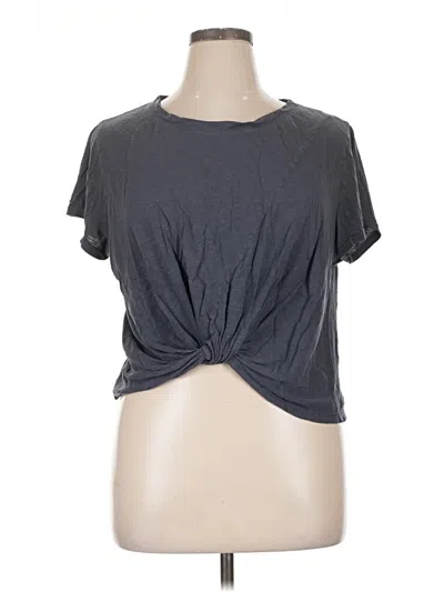 Pre-owned Z By Zella Short Sleeve T-shirt In Gray
