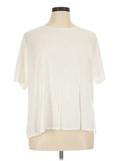 Pre-owned Z By Zella Short Sleeve T-shirt In Ivory