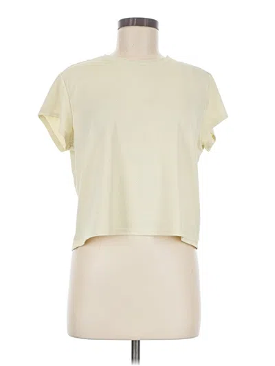 Pre-owned Z By Zella Short Sleeve T-shirt In Ivory