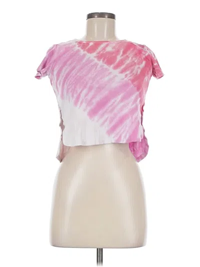 Pre-owned Z By Zella Short Sleeve T-shirt In Pink