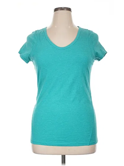 Pre-owned Z By Zella Short Sleeve T-shirt In Teal
