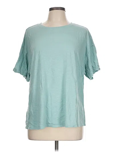 Pre-owned Z By Zella Short Sleeve T-shirt In Teal