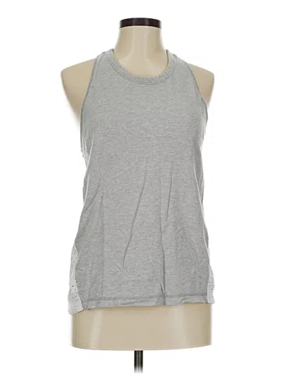 Pre-owned Z By Zella Sleeveless Top Gray Halter Neckline Tops