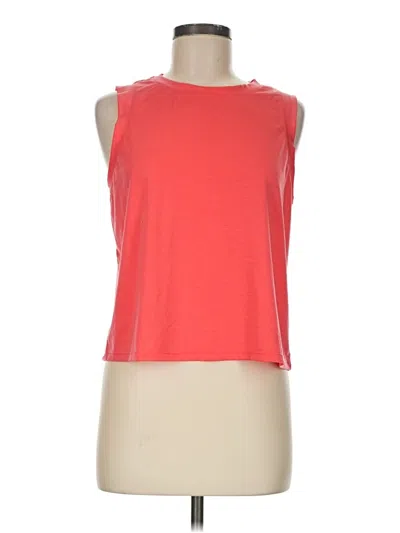 Pre-owned Z By Zella Sleeveless T-shirt In Red