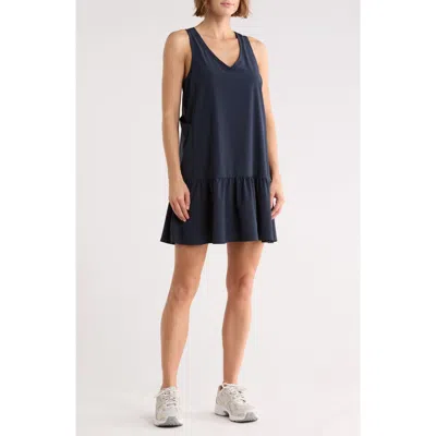 Z By Zella Solstice Sleeveless Tiered Minidress In Blue