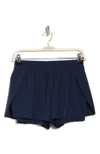 Z By Zella Sprint Side Slit Shorts In Navy Sapphire