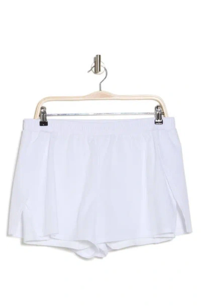 Z By Zella Sprint Side Slit Shorts In White