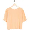 Z By Zella Straight Away Boxy T-shirt In Coral Beads