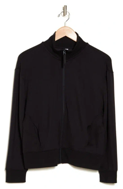 Z By Zella Strata Scuba Bomber Jacket In Black