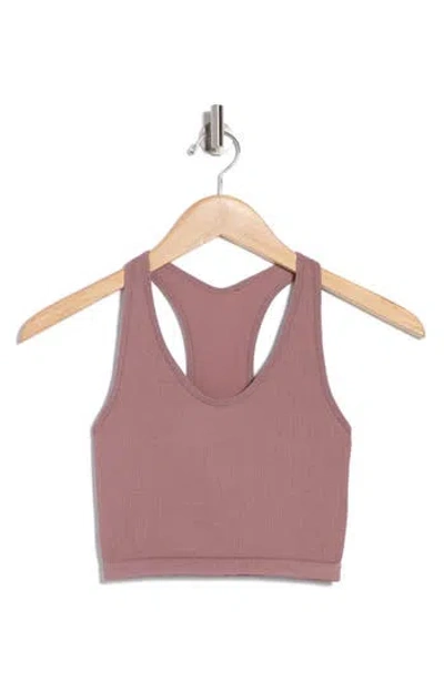 Z By Zella Stretch Seamless Longline Bra In Purple Moon