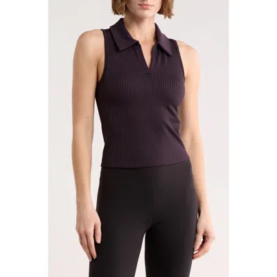 Z By Zella Stretch Seamless Rib Polo In Multi