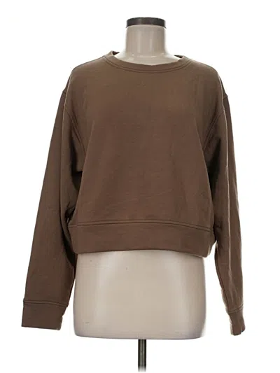 Pre-owned Z By Zella Sweatshirt In Brown