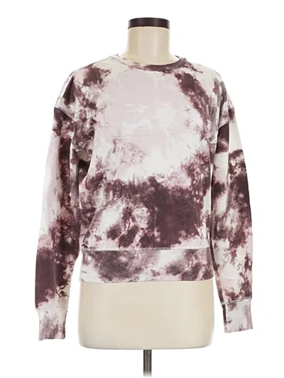 Pre-owned Z By Zella Sweatshirt In Burgundy