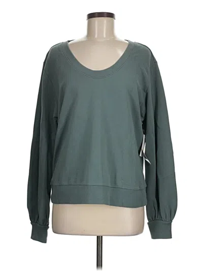 Pre-owned Z By Zella Sweatshirt In Green