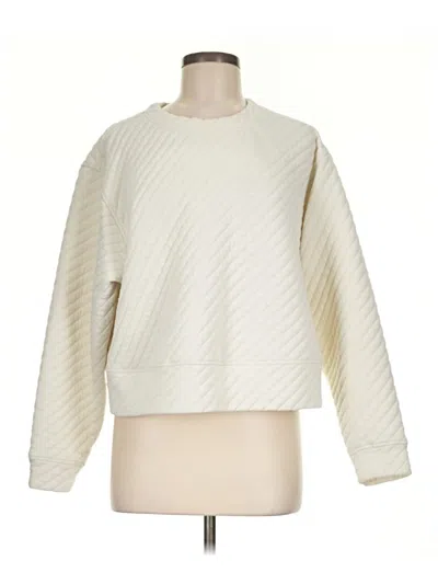 Pre-owned Z By Zella Sweatshirt In Ivory