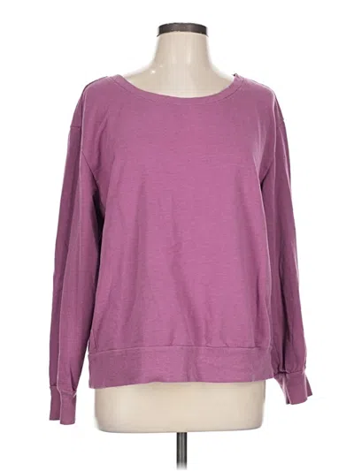 Pre-owned Z By Zella Sweatshirt In Purple